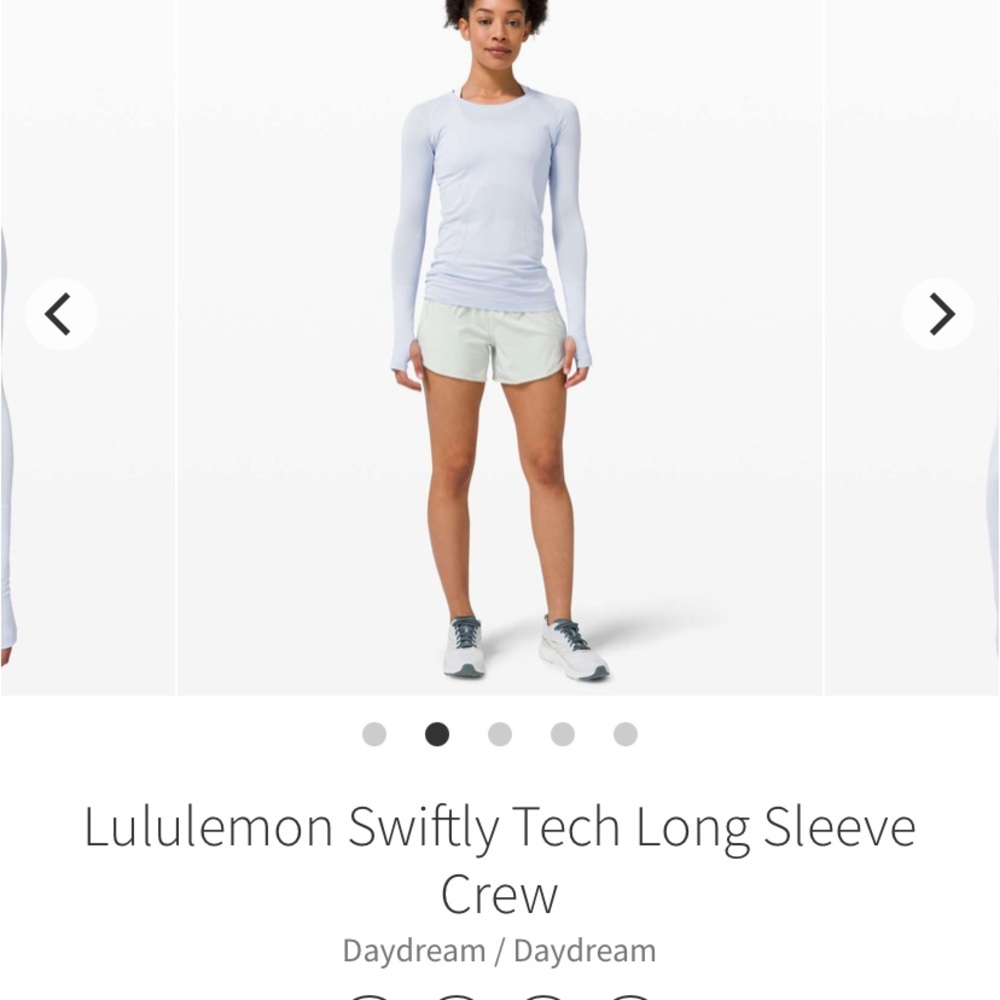 Lululemon swiftly tech long sleeve daydream size4